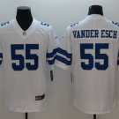 Men's Dallas Cowboys 55# Leighton Vander Esch Limited White Stitched Jersey