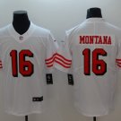 Men's San Francisco 49ers 16# Joe Montana Limited White Stitched Jersey