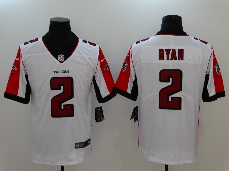 Men's Atlanta Falcons 2# Matt Ryan Limited White Stitched Jersey