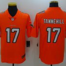 Mens Miami Dolphins 17# Ryan Tannehill Limited Orange Stitched Jersey