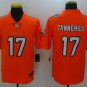 Mens Miami Dolphins 17# Ryan Tannehill Limited Orange Stitched Jersey