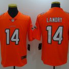 Men's Miami Dolphins 14# Jarvis Landry Limited Orange Stitched Jersey