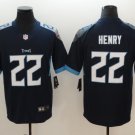 Men's Tennessee Titans 22# Derrick Henry Limited Navy Stitched Jersey