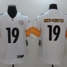 Men's Pittsburgh Steelers 19# JuJu Smith-Schuster Limited White Stitched Jersey