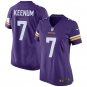 Women's Minnesota Vikings 7# Case Keenum Purple Stitched Jersey