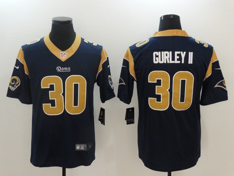 Men's Los Angeles Rams 30# Todd Gurley Limited Black Stitched Jersey