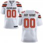 Men's Cleveland Browns Custom Name And Number Elite White Stitched Jersey