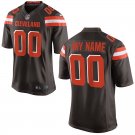 Men's Cleveland Browns Custom Name And Number Game Limied Brown Stitched Jersey