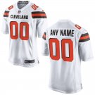 Men's Cleveland Browns Custom Name And Number Game Limied White Stitched Jersey