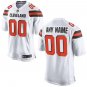 Men's Cleveland Browns Custom Name And Number Game Limied White Stitched Jersey