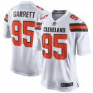 Men's Cleveland Browns 95# Myles Garrett Game White Stitched Jersey