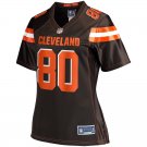 Women's Cleveland Browns 80# Jarvis Landry Game Brown Stitched Jersey
