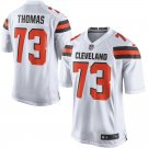 Men's Cleveland Browns 73# Joe Thomas Game White Stitched Jersey