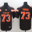 Men's Cleveland Browns 73# Joe Thomas Limited Brown Stitched Jersey