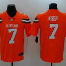 Men's Cleveland Browns 7# DeShone Kizer Limited Orange Stitched Jersey