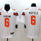 Men's Cleveland Browns 6# Baker Mayfield Limited White Stitched Jersey