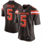 Men's Cleveland Browns 5# Tyrod Taylor Brown Limited Stitched Jersey