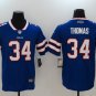 Men's Buffalo Bills 34# Thurman Thomas Limited Blue Stitched Jersey