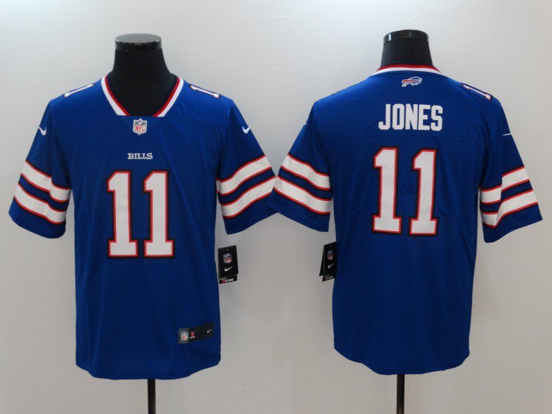 Men's Buffalo Bills 11# Zay Jones Limited Blue Stitched Jersey