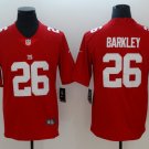Men's York Giants 26# Saquon Barkley Limited Red Stitched Jersey