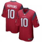 Men's Houston Texans 10# DeAndre Hopkins Game Red Stitched Jersey