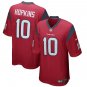 Men's Houston Texans 10# DeAndre Hopkins Game Red Stitched Jersey