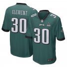 Men's Eagles 30# Corey Clement Game Green Super Bowl LII Stitched Jersey