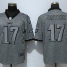 Mens Eagles 17# Alshon Jeffery Limited Gray Stitched Jersey
