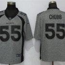 Men's Denver Broncos 55# Bradley Chubb Limited Gray Stitched Jersey