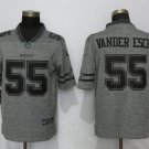 Men's Dallas Cowboys 55# Leighton Vander Esch Limited Gray Stitched Jersey