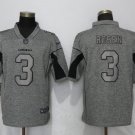 Men's Arizona Cardinals 3# Josh Rosen Limited Gray Stitched Jersey