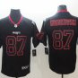 Men's Patriots 87# Rob Gronkowski Limited Black Shadow Stitched Jersey