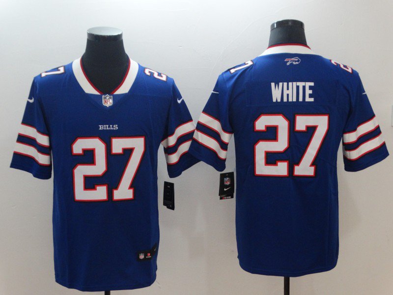 Men's Buffalo Bills 27# Tre'Davious White Limited Blue Stitched Jersey