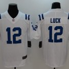 Mens Indianapolis Colts 12# Andrew Luck Limited White Stitched Jersey