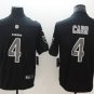 Men's Oakland Raiders 4# Derek Carr Limited Black Impact Stitched Jersey