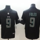 Men's Eagles 9# Nick Foles Limited Black Impact Stitched Jersey