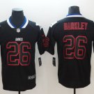 Men's York Giants 26# Saquon Barkley Limited Black Stitched Jersey