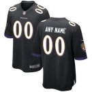 Men's Baltimore Ravens Custom Name And Number Game Limied Black Stitched Jersey