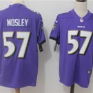 Men's Baltimore Ravens 57# C.J. Mosley Limited Purple Stitched Jersey