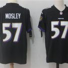 Men's Baltimore Ravens 57# C.J. Mosley Limited Black Stitched Jersey