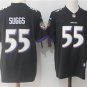Men's Baltimore Ravens 55# Terrell Suggs Limited Black Stitched Jersey