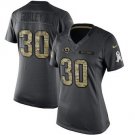 Women's Los Angeles Rams 30# Todd Gurley Olive Stitched Jersey