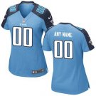 Women's Tennessee Titans Custom Name And Number Game Limied Navy Blue Stitched Jersey