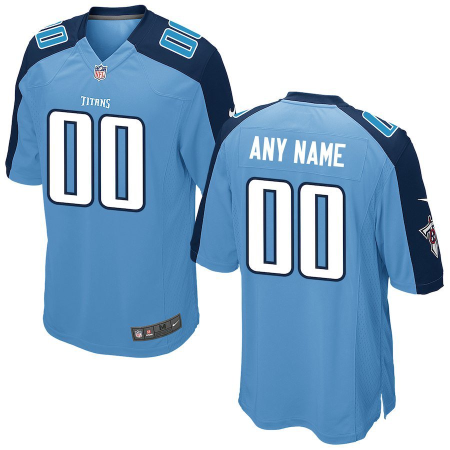 Men's Tennessee Titans Custom Name And Number Game Limied Navy Blue ...