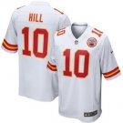 Men's Kansas City Chiefs 10# Tyreek Hill Game White Stitched Jersey