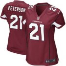 Women's Arizona Cardinals 21# Patrick Peterson Game Red Stitched Jersey