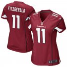 Women's Arizona Cardinals 11# Larry Fitzgerald Game Red Stitched Jersey