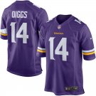 Men's Minnesota Vikings 14# Stefon Diggs Game Purple Stitched Jersey