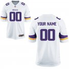 Men's Minnesota Vikings Custom Name And Number Game Limied White Stitched Jersey