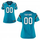 Women's Carolina Panthers Custom Name And Number Game Limied Blue Stitched Jersey